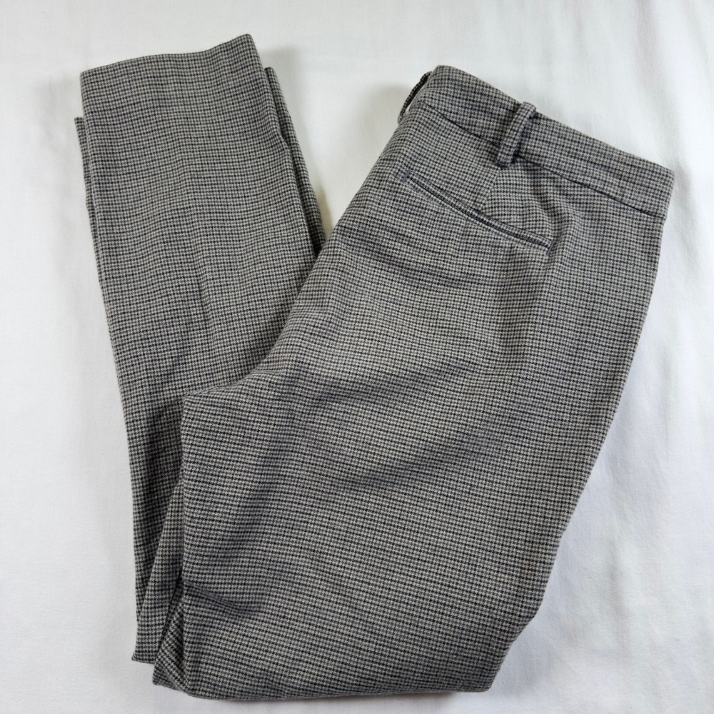 Lauren Ralph Lauren Womens 12 Petite Pants Tapered Leg Houndstooth Trousers